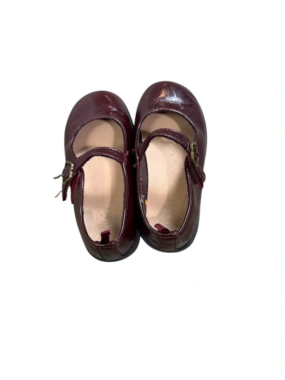 Old Navy Girls Mary Jane Dress Shoes in Burgundy Patent